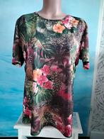 Gebloemd shirt maat 42, Ophalen of Verzenden, Zo goed als nieuw, Maat 42/44 (L), Korte mouw