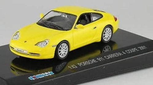 Porsche 911 Carrera 4 Coupe geel, Hobby en Vrije tijd, Modelauto's | 1:43, Nieuw, Auto, Overige merken, Ophalen of Verzenden