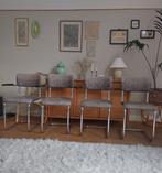 Tubax buisframe eetkamerstoelen, Ophalen, Metaal, Gebruikt, Vintage