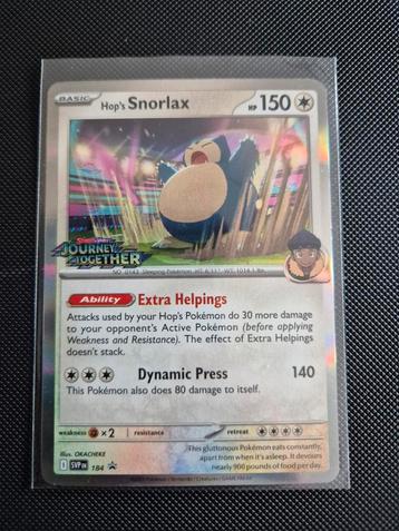 SVP 184 Snorlax Promo Journey Pokemon TCG  beschikbaar voor biedingen