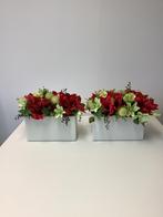 Leuk laag stuk in witte kunststof schaal 30 hoog 40 breed, Huis en Inrichting, Woonaccessoires | Kunstplanten en Kunstbloemen