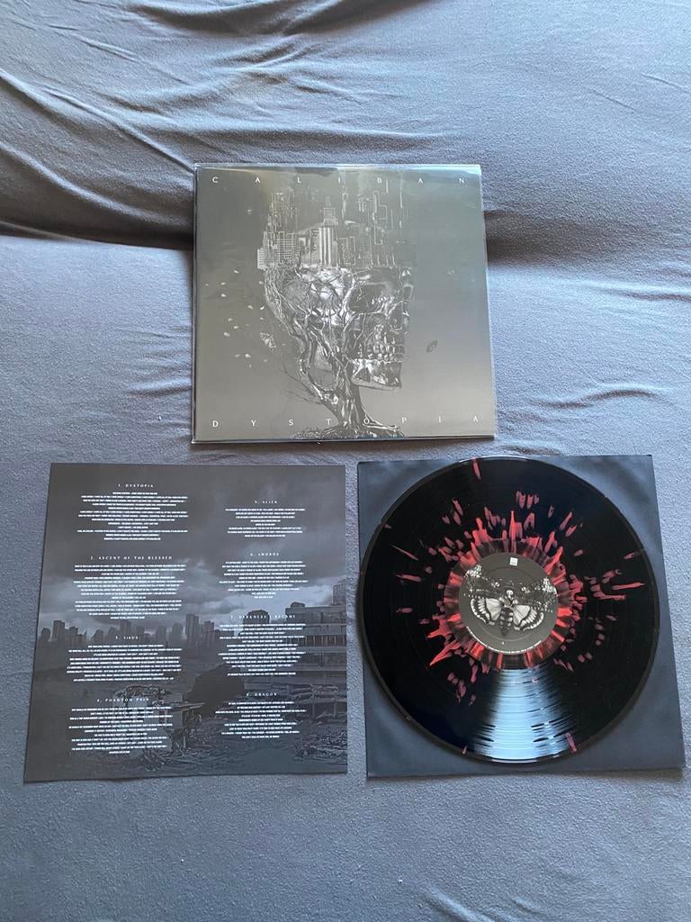 Caliban Vinyl Splatter Dystopia, Cd's en Dvd's, Vinyl | Hardrock en Metal, Zo goed als nieuw, Ophalen of Verzenden