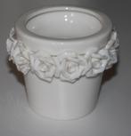 Sia lepelvaasje bloempot brocante look roosjes porselein, Overige typen, Nieuw, Ophalen of Verzenden, Overige stijlen