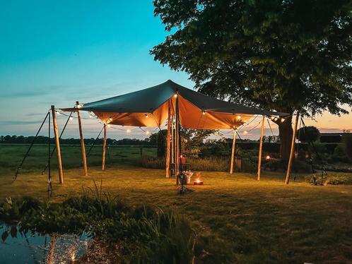Stretchtenten te huur (stretchtent), Tuin en Terras, Partytenten, Nieuw, Partytent, 8 meter of meer, 6 meter of meer, Verzenden