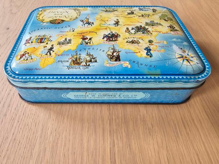 Antiek blik Devon and Cornwall by George W.HORNER & Co €9,50, Verzamelen, Blikken, Zo goed als nieuw, Overige, Ophalen of Verzenden