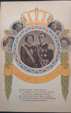 Zeldzame koninklijke herdenkingsfolder Juliana & Bernhard, Ophalen of Verzenden, Zo goed als nieuw, Kaart, Foto of Prent