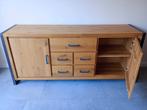 Eikenhouten dressoir, industriële look, Ophalen, Zo goed als nieuw, 25 tot 50 cm