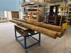 Paal, 4 stuks, ronde houten palen, oud hout, Doe-het-zelf en Verbouw, Platen en Panelen, Ophalen, Zo goed als nieuw