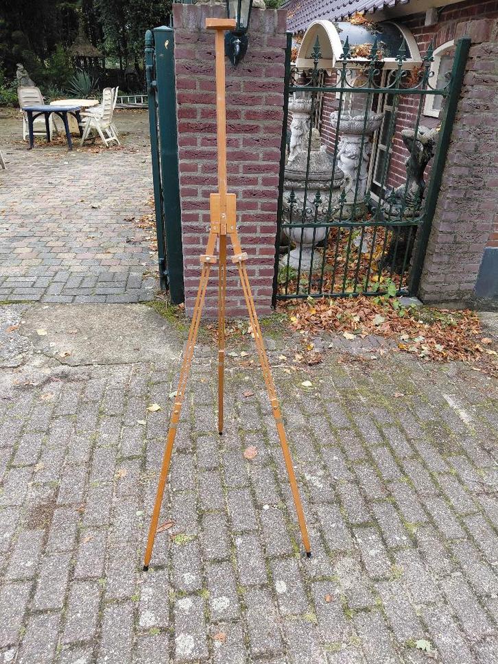 Schildersezel, beukenhouten veldezel geheel inklapbaar., Antiek en Kunst, Kunst | Overige Kunst, Verzenden