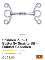 Stubben Vlinderbit 12,5, Ophalen of Verzenden, Zo goed als nieuw, Overige soorten