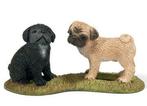 Schleich 16383 mops hond jong, dierfiguur, Ophalen of Verzenden, Zo goed als nieuw, Hond of Kat, Beeldje of Figuurtje