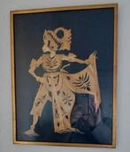 2 rijststro "Rice straw" schilderijen bamboe, Antiek en Kunst, Kunst | Niet-Westerse kunst, Ophalen of Verzenden