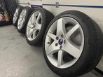 Saab alu 36 velgen nieuw gecoat met nieuwe banden, Auto-onderdelen, Banden en Velgen, Niet ingevuld, 215 mm, Banden en Velgen