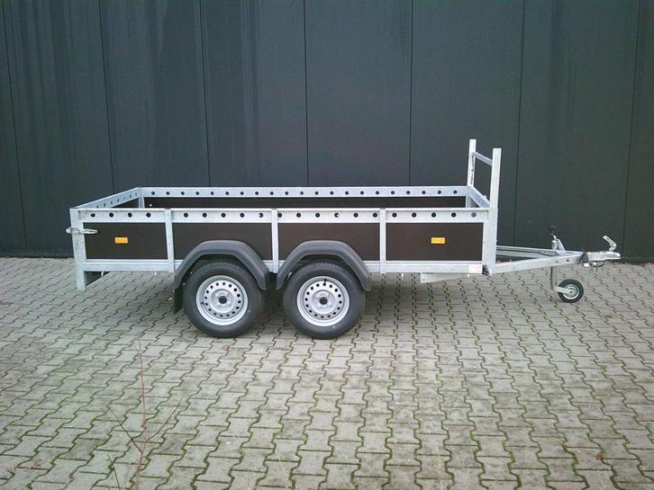 Nieuwe ongeremde tandemasser. 300x130 cm. Incl neuswiel, Auto diversen, Aanhangers en Bagagewagens, Nieuw, Ophalen