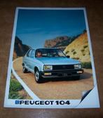brochure Peugeot 104 vijfdeurs  1983, Ophalen of Verzenden, Zo goed als nieuw, Overige merken