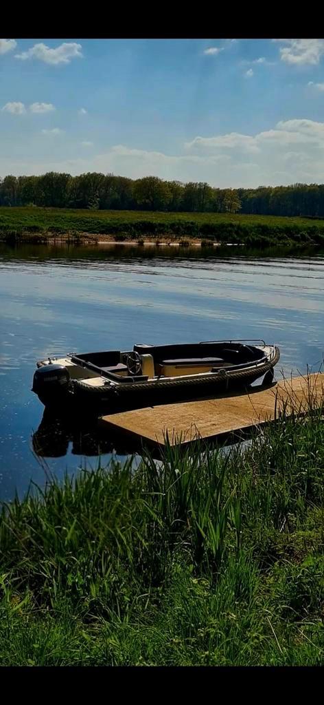 Sloep met 9,9pk incl. Trailer Yamaha 4 takt motor top staat!, Watersport en Boten, Vis- en Consoleboten, Zo goed als nieuw, Tot 10 pk