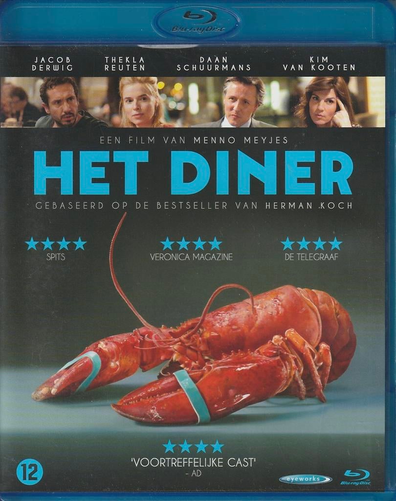 Het Diner (2013) NL Blu-ray - Menno Meyjes, Cd's en Dvd's, Blu-ray, Zo goed als nieuw, Ophalen of Verzenden
