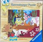 Houten SpongeBop puzzel, 30 stukjes vanaf 4 jaar, Ophalen of Verzenden, 10 tot 50 stukjes, Zo goed als nieuw