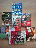 8 voetbalboeken in één koop Cruijff, Ajax, Tahamata, Ophalen of Verzenden, Zo goed als nieuw, Balsport