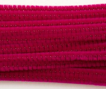 Vaessen Creative chenille draad fuchsia 25 st. d.6 mm l.30cm beschikbaar voor biedingen