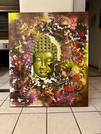 Boeddha schilderij canvas 100x80 cm, Ophalen