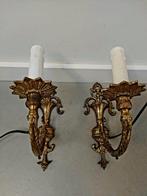 Set Antiek Bronzen wandlampen, Ophalen of Verzenden, Gebruikt