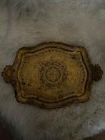 Italiaans barok dienblad goud gouden brocante, Antiek en Kunst, Curiosa en Brocante, Ophalen of Verzenden