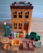Vintage Fisher Price Sesamstraat speelhuis 1975, Ophalen of Verzenden, Gebruikt, Speelset