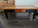 Teakhouten salontafel 1,30 bij 0,70, Ophalen, 50 tot 100 cm, Vierkant, 50 tot 100 cm