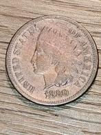 USA 1 Cent Indian Head 1880 - Prachtstaat!, Ophalen of Verzenden, 1 cent, Losse munt