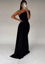 Elegante zwarte avondjurk, Kleding | Dames, Jurken, Zwart, Ophalen of Verzenden, Zo goed als nieuw, Maat 36 (S)