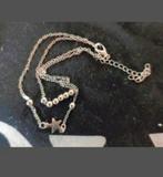 Zilveren enkelband ster balletjes, Verzenden, Nieuw, Zilver, Met bedels of kralen