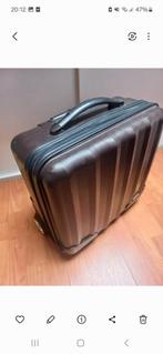 Bruine Trolley Koffer, Sieraden, Tassen en Uiterlijk, Koffers, Uitschuifbare handgreep, Gebruikt, Hard kunststof, Minder dan 50 cm