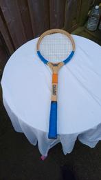 retro tennis racket vintage blauw crown champ, Sport en Fitness, Tennis, Overige merken, Racket, Ophalen of Verzenden, Zo goed als nieuw