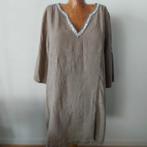 Didi linnen tuniek jurk, Kleding | Dames, Beige, Maat 42/44 (L), Didi, Ophalen of Verzenden