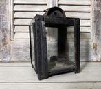 Antieke Franse metalen lantaarn / kandelaar, Ophalen of Verzenden, Overige materialen