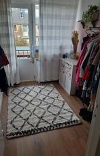 Mooi Vloerkleed - Zwart/Wit, Ophalen, 100 tot 150 cm, Wit, Scandinavisch