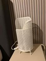 2 witte stalen lampjes, Ophalen, Zo goed als nieuw, Metaal, Minder dan 50 cm