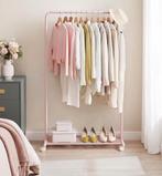 Kledingrek - Kledingstang - Roze - Met wielen - 40,5x91x158, Ophalen, Met wielen, Nieuw