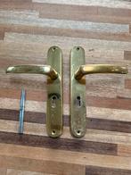 Messing Deurklink Set, Doe-het-zelf en Verbouw, Hang- en Sluitwerk, Ophalen of Verzenden, Gebruikt, Koper of Messing, Klink of Kruk