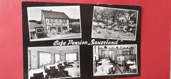 Duitsland Cafe-Restaurant-Pension "Sauerland", Verzamelen, Ansichtkaarten | Buitenland, Ongelopen, Duitsland, 1960 tot 1980, Verzenden