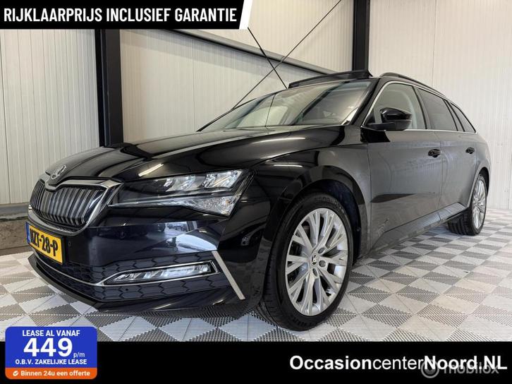 Skoda Superb Combi Hybrid Bns Ed Plus | HUD | Pano | Leer, Auto's, Skoda, Bedrijf, Te koop, Superb, ABS, Adaptive Cruise Control