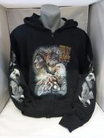 Zwart printvest, born to bee free, wolf ,indiaan ,adelaar, Ophalen of Verzenden, Nieuw, Overige maten, Zwart