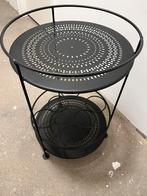 Bijzettafel, Huis en Inrichting, Tafels | Bijzettafels, Ophalen, Minder dan 55 cm, Rond, Zo goed als nieuw