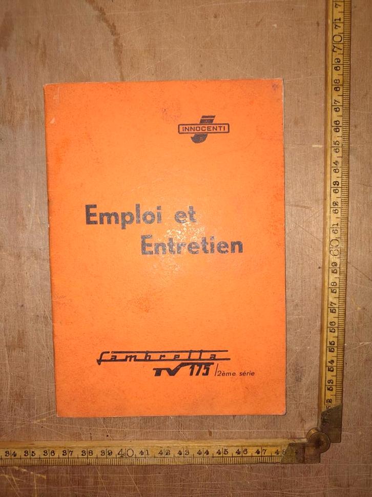 Handleiding Lambretta tv 175, Motoren, Handleidingen en Instructieboekjes, Overige merken, Ophalen of Verzenden