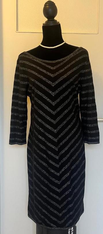 Claudia Strater zgan wollen jurkje zwart zilver maat 42 beschikbaar voor biedingen