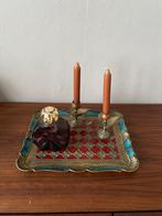 Florentijns dienblad vintage Italiaans design brocante, Ophalen of Verzenden, Hout