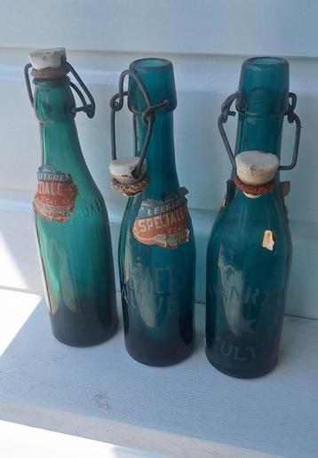 Vintage flessen, 3 stuks beschikbaar voor biedingen