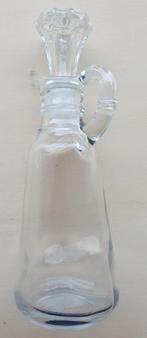 glazen stolp flesje. Hoogte is 16 cm., Ophalen of Verzenden, Gebruikt