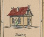 Duits arbeidershuis - oude papieren bouwplaat, Hobby en Vrije tijd, Verzenden, Nieuw, Diorama